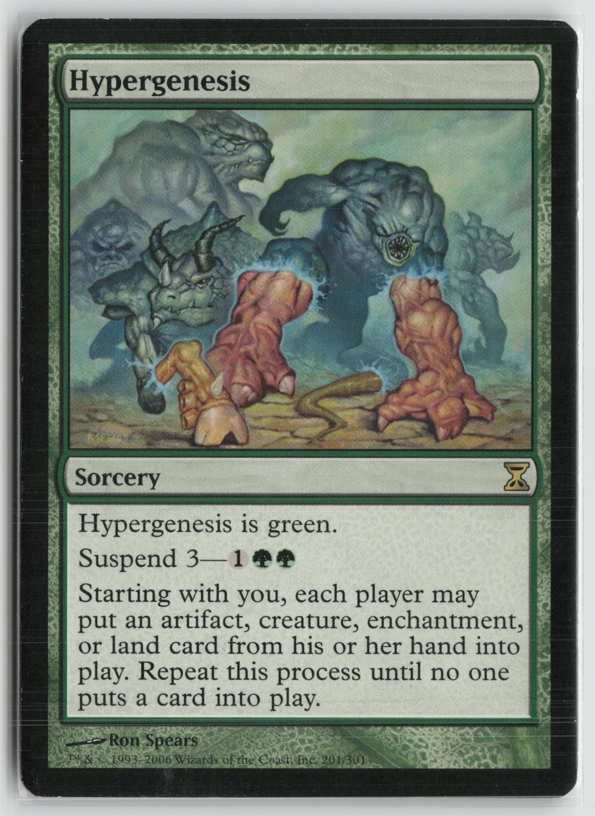 Hypergenesis Moderately Played 201 Time Spiral Magic: The Gathering