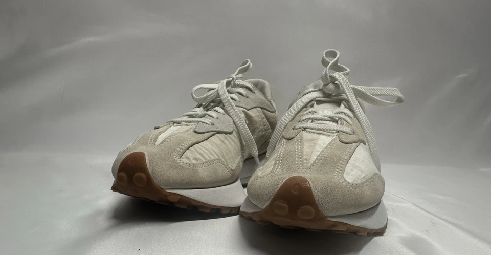 New Balance Women’s 327 Sneakers – Size 7 – White / Beige Suede  - Image 2 of 4