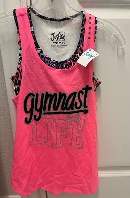 Justice Pink Gymnast For Life Tank 