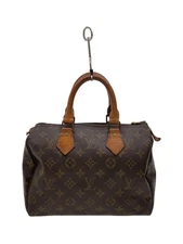 LOUIS VUITTON 1)Speedy 25 Monogram Canvas BRW PVC BRW from JAPAN