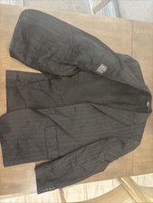 Jos. A. Bank Men's Suit Jacket Size 38R Pin Strip 2 Button 100 Wool
