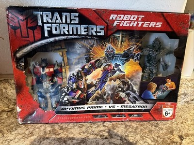 Hasbro Transformers Robot Fighters Optimus Prime vs Megatron 2007 Movie Toy