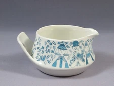 Figgjo Flint Norway Lotte Sauce Gravy Boat  Turi Design Hand Painted Flower