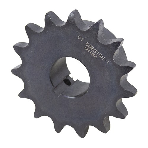 Piñón de cadena de rodillos de 15 dientes 1-1/4" diámetro 60BS15H-1-1/4 1-2125-15-H - Imagen 2 de 2
