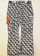 RIDE Women's HIGHLAND Insulated SNOWPANTS  Blk/WhtWeave - Size XSmall  LAST ONE