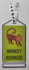Zoo Tag Monkey. Scrapbook, Card Making Paper Piecing