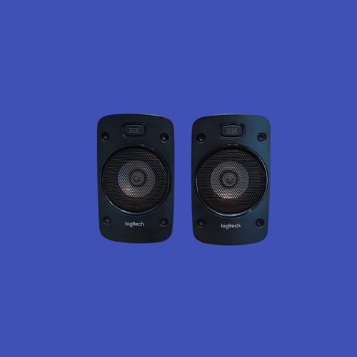 Logitech THX Satellite Speakers x 2 for Surround Sound System Tested & Working
