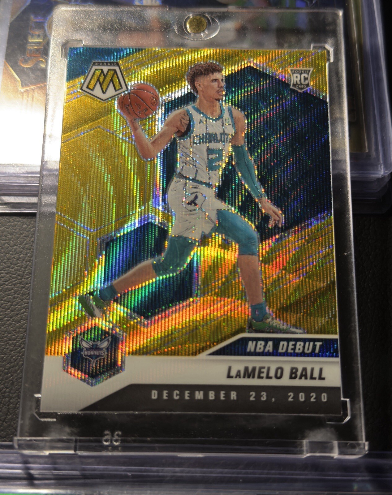 LaMelo Ball - Rookie Gold Wave - 2020 Panini Mosaic NBA Debut