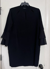 Women's INC Black Long Sleeve Stretchy Dress Size 2X