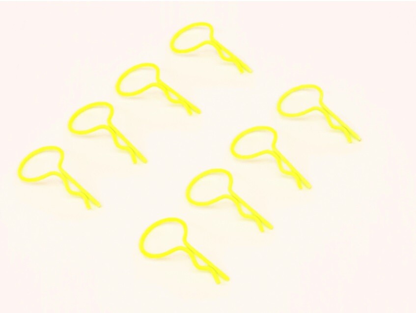 Fastrax FAST213FY Body Clips Flourescent Yellow Large