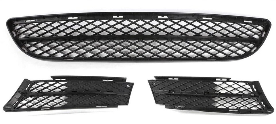 New For 2006-2008 Bmw 3-Series Front Bumper Lower Grille And Bumper Insert Set 3 Foto 2 de 4