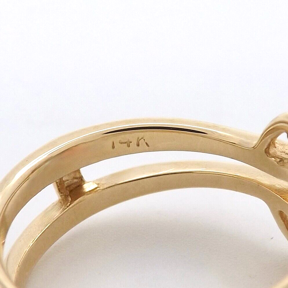 14k Gold Natural Diamond Engagement Ring Enhancer Insert Wedding Band ...