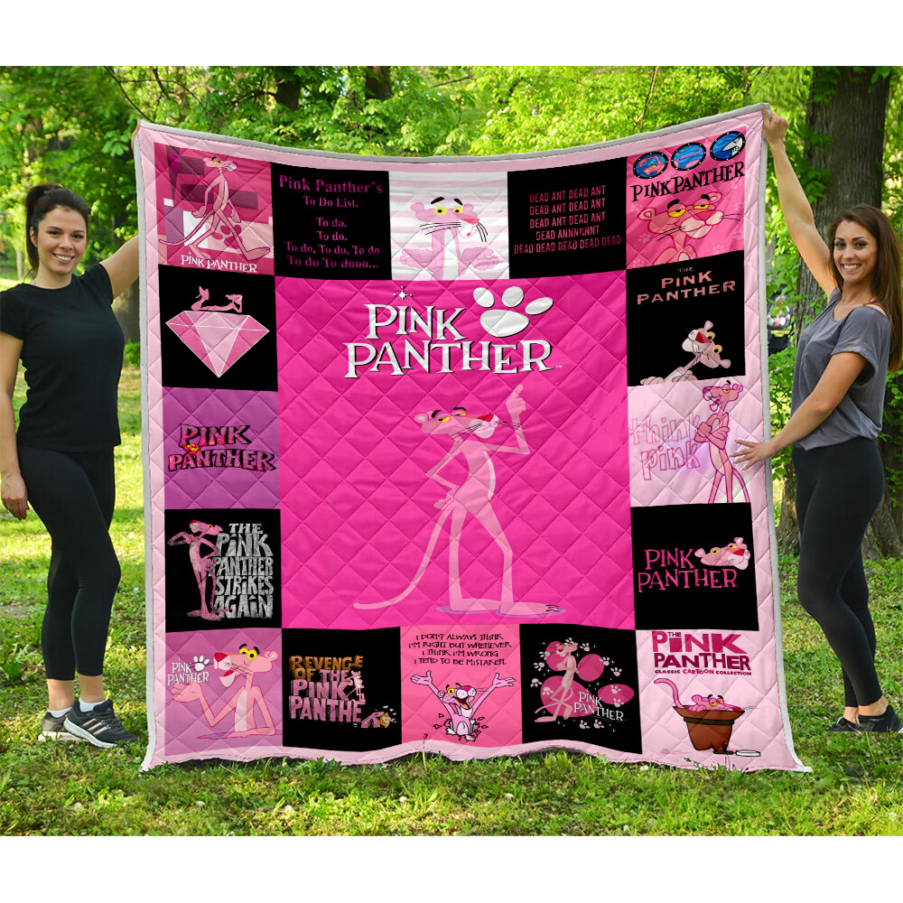 The Pink Panther Quilt, The Pink Panth Movies Quilt Blanket Soft and Cozy  Luxury