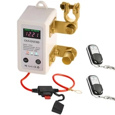 Kill Switch for Car, DC12V 240A Remote Battery Disconnect Switch，Automati