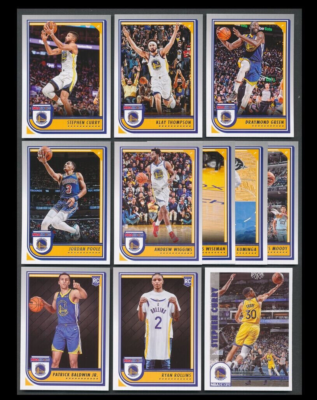 2022 2023 GOLDEN STATE WARRIORS 20 Card Lot w/ HOOPS Team Set 14 2022-23  Players