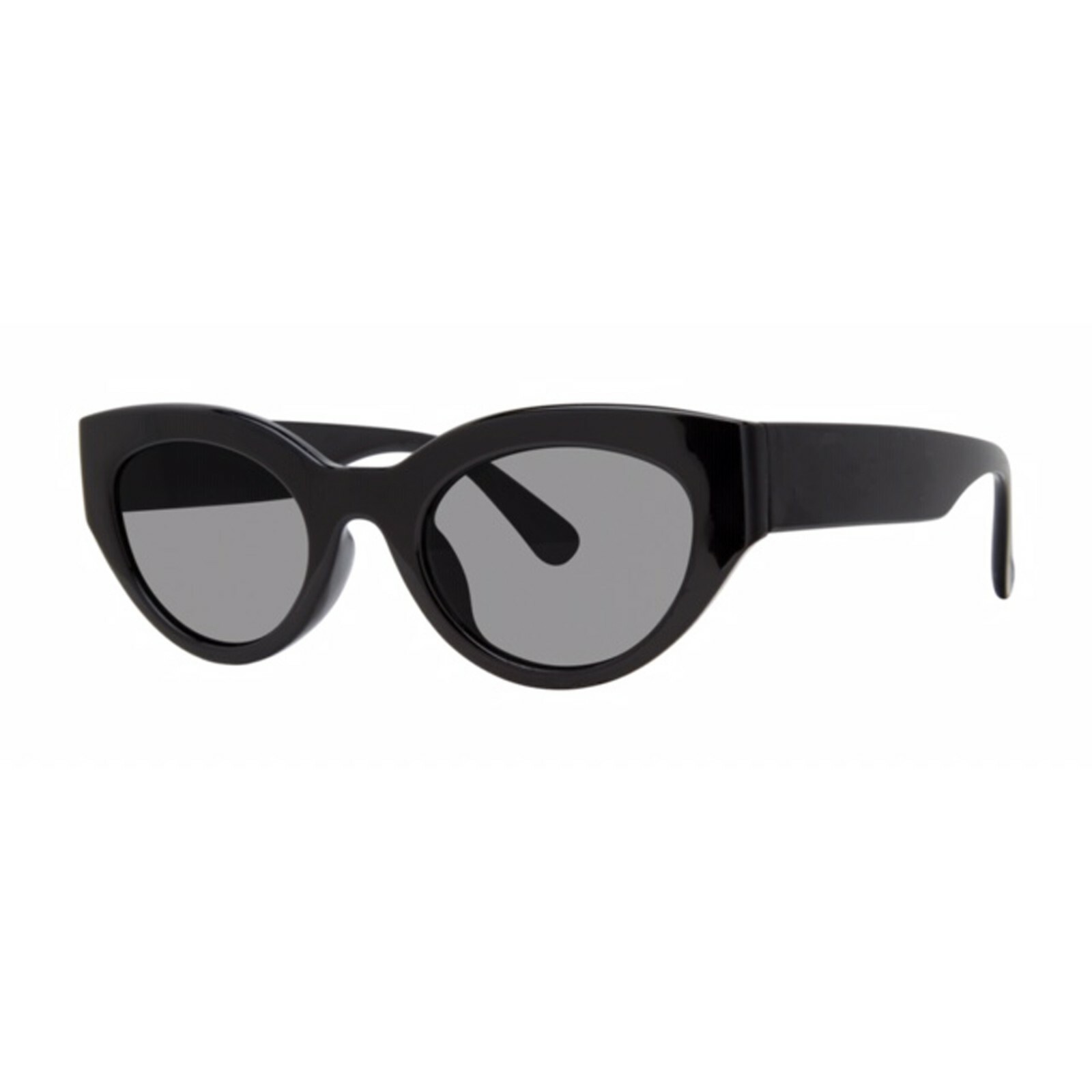 Bavaro Black Cat Eye Sunglasses with Soft Pouch Case-image