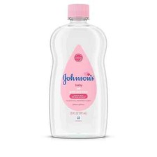 Johnson's Baby Pure Mineral Baby Oil to Prevent Moisture Loss, 20 Fl Oz Pack of