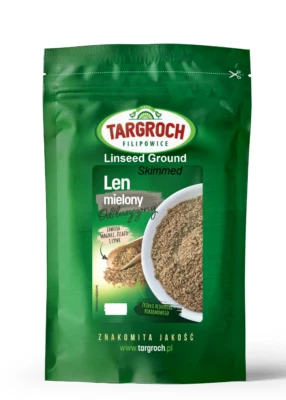Ground Flaxseed Flax Seeds skimmed 1000g LEN MIELONY odtłuszczony siemię lniane