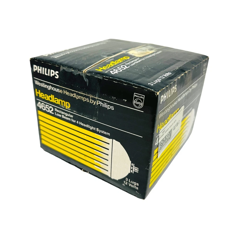 Philips 4652 Standard 3-Lug 12-Volt Sealed Beam Headlamp Assembly - Image 4 of 4