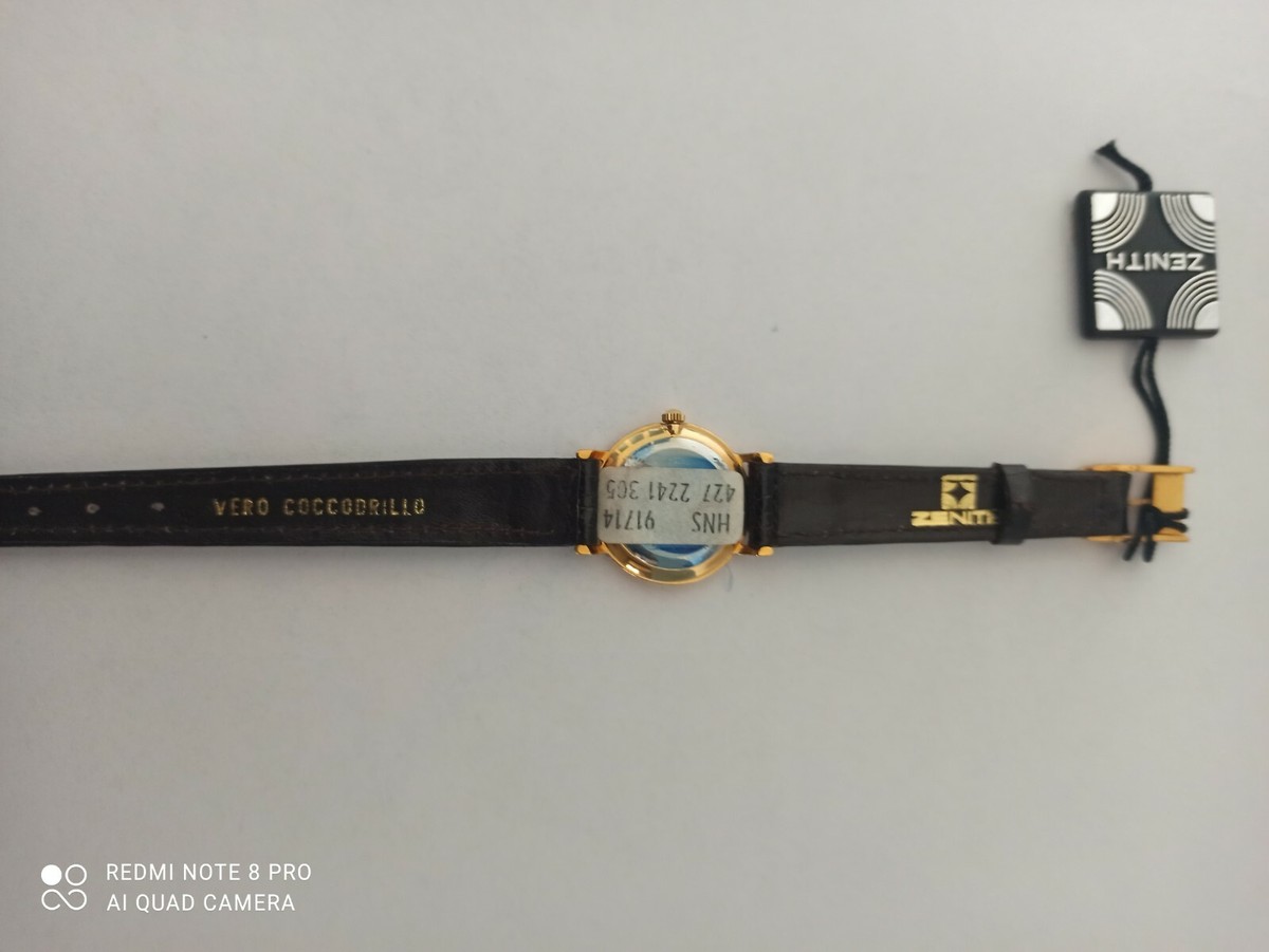 Montre Zenith Lady En Acier Plaqué Or - Mouvement Suisse Manuel - Cadran Ovale Vintage