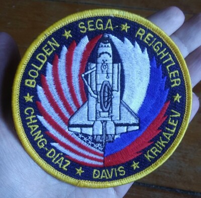 NASA ~ STS-60 ~ ISS Embroidered Space Shuttle Discovery Mission Patch KRIKALEV
