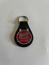 Toyota Celica Keychain Toyota Key Chain Black Leather Red
