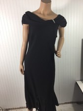 WOMAN'S S.L. FASHIONS BLACK SLEEVELESS EVENING DRESS