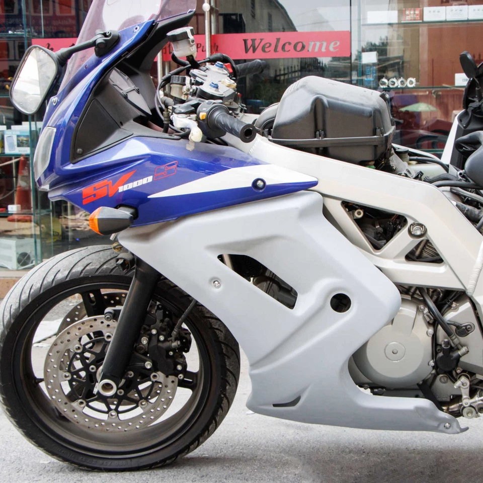 Fit For Suzuki SV1000S 2003-2011 Bodywork Upper Half Fairing Low Belly Panel — 第 2/4 张图片