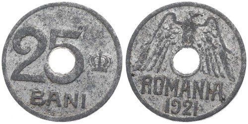Romania 25 Bani 1921 - V