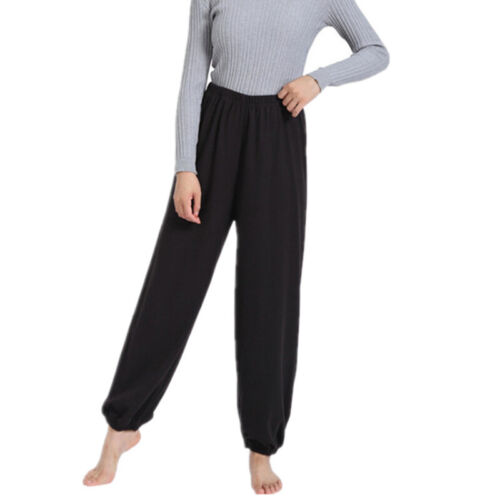 Damen Übergröße Hose Pluderhose Kung Fu Tai Chi Locker Pyjama Wärmer Freizeit - Bild 1 von 16