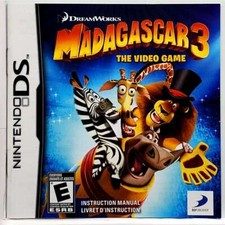  Manual Only Madagascar 3 - Nintendo DS Pristine Authentic Instruction Booklet