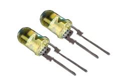 0.5W 1-Chip 5mm High Power Yellow LED 55000mcd 0.5 Watt 5mm Yellow LED (10 Pcs)