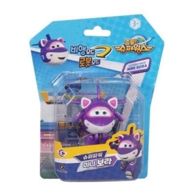 Super Wings Mini Pueple Transformer Robot Figure  korea for toy