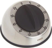OGGI Countdown 60-Minute Kitchen Cooking Baking Timer Stainless Steel