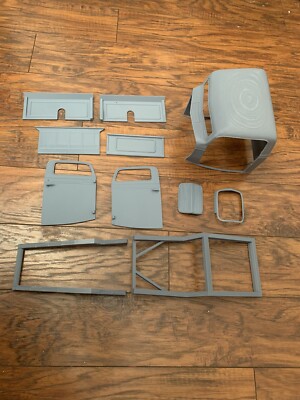 1:8 3d printed Chopped 37 Ford Truck Cab, Rear Bed, Frame, Grill/shell, Doors