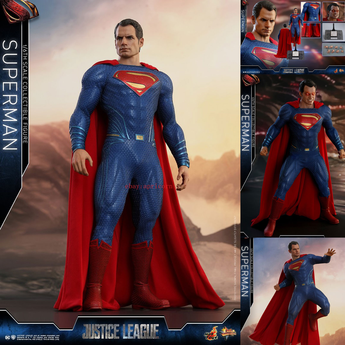Hot Toys 1/6 MMS465 Superman Justice League HT Action Figure