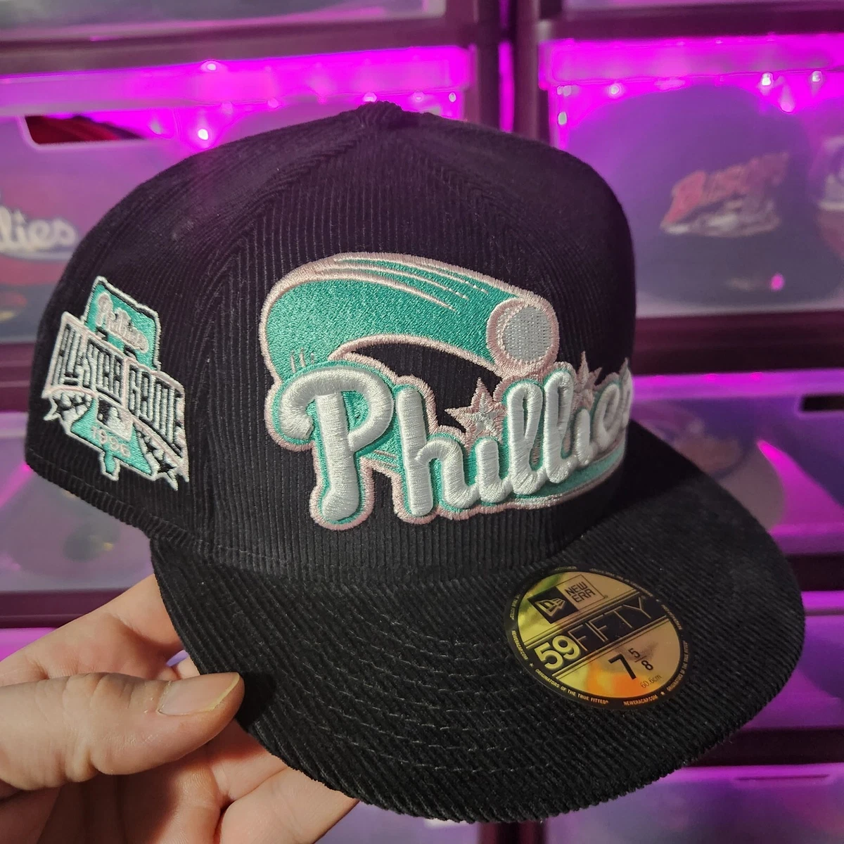 New Era Fitted Hat size 7 5/8 MLB Philadelphia phillies corduroy Exclusive