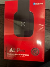 Ai Pro-100 Plus Bluetooth Headphones RED - Brand New in Box Message before buy 