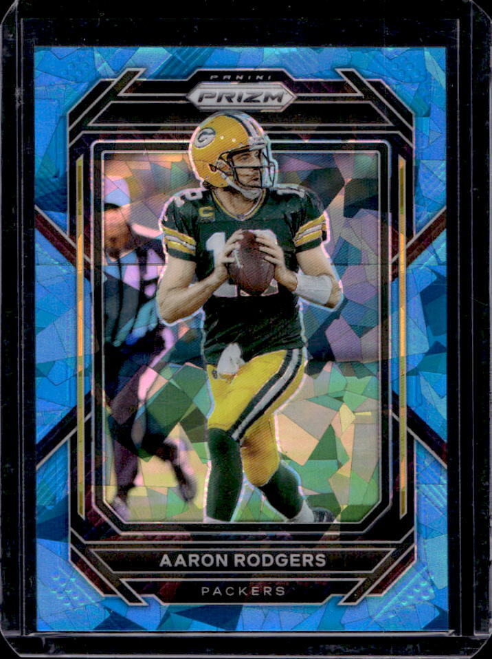 2022 Prizm Aaron Rodgers Blue Ice #82/99 #103 Packers