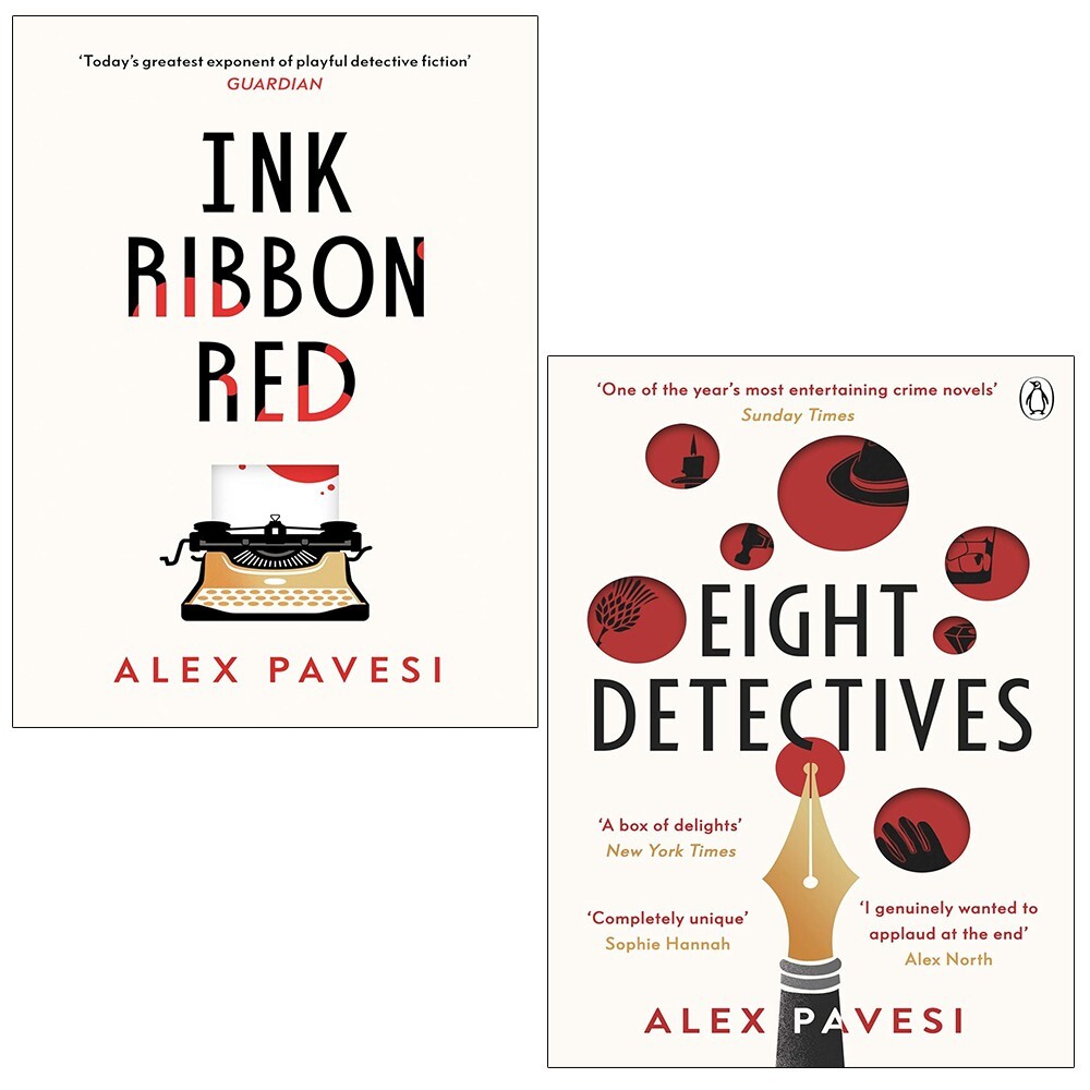 Alex Pavesi Collection 2 Books Set Eight Detectives (HB), Ink Ribbon Red