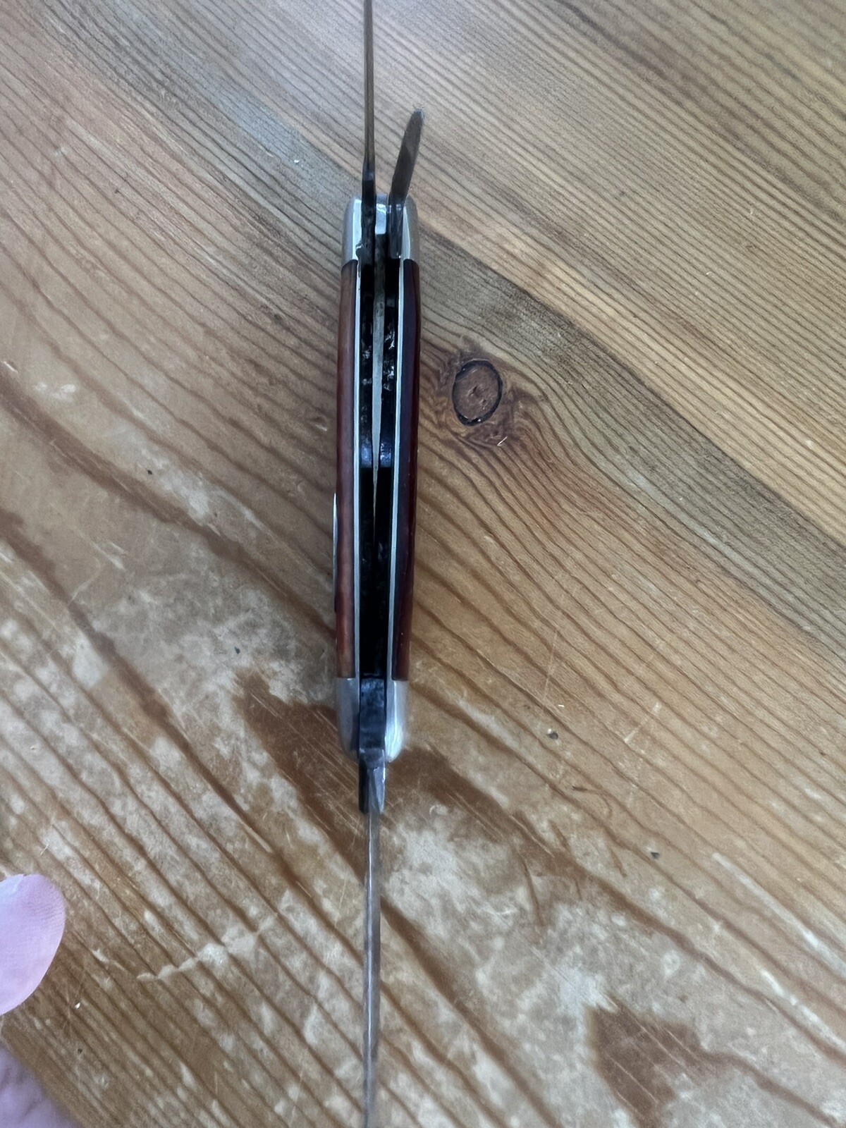 Vntg. Case XX 6306 Whittler 3Blade Knife Red Jigged Bone Handle