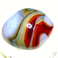 DAS/CHAMPION/WV/JABO AMAZING FOOTBALL SEAMED CANDY RED SWIRLED SHOOTER .70" M359