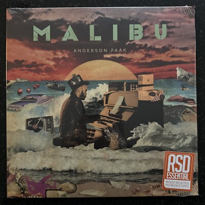 ANDERSON .PAAK Malibu SEALED limited edition 2LP White Splatter on