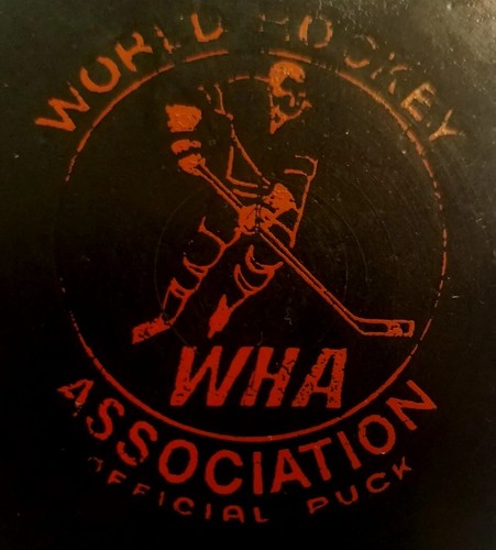 VINTAGE CONVERSE WHA HOUSTON AEROS GIOCO UFFICIALE PUCK GOMMA STEMMA scarso vecchio - Foto 2 di 8