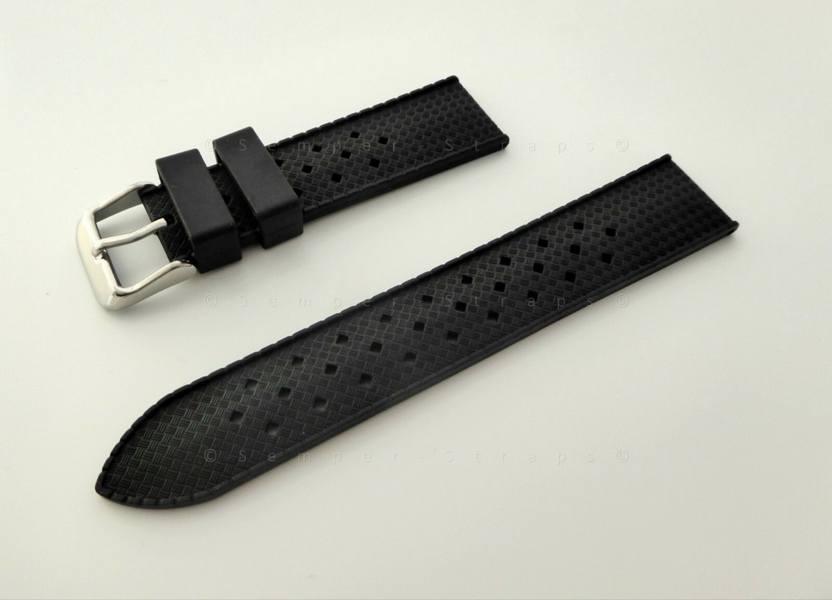 Strap Retrò Impermeabile Cinturino In Gomma Per Orologi Subacquei - Foto 4
