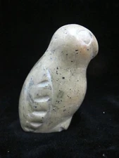 Clyde River Canada INUIT Carved Soapstone BIRD Sculpture Figurine Artist Sheba