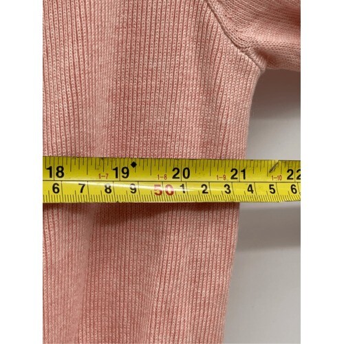 Lululemon Sweater Bring it Back Backbend Women 8 Peach Pink Open Back Cashmere - Picture 3 of 12