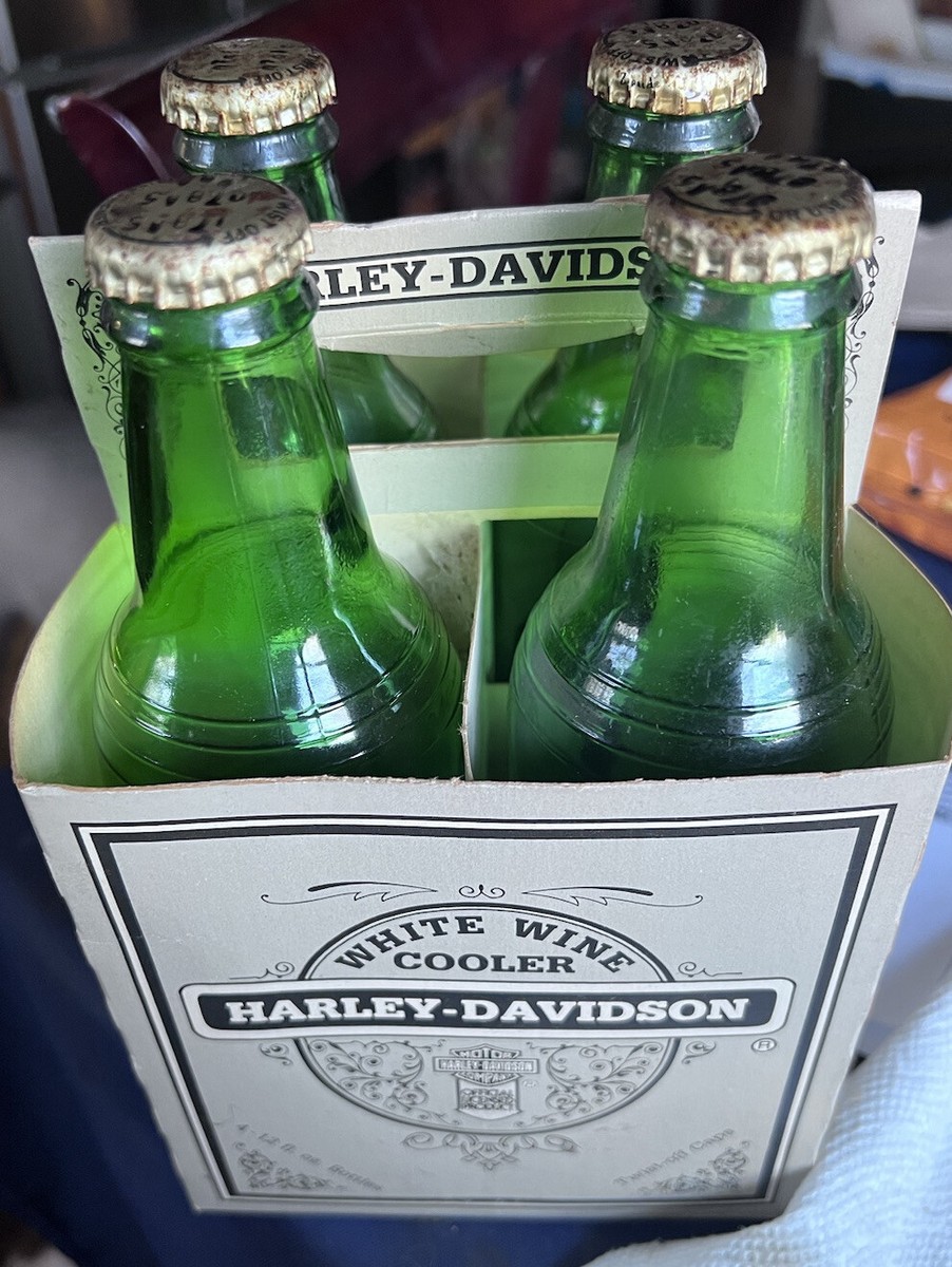 Harley Davidson White Wine Coolers Pack Vintage opened