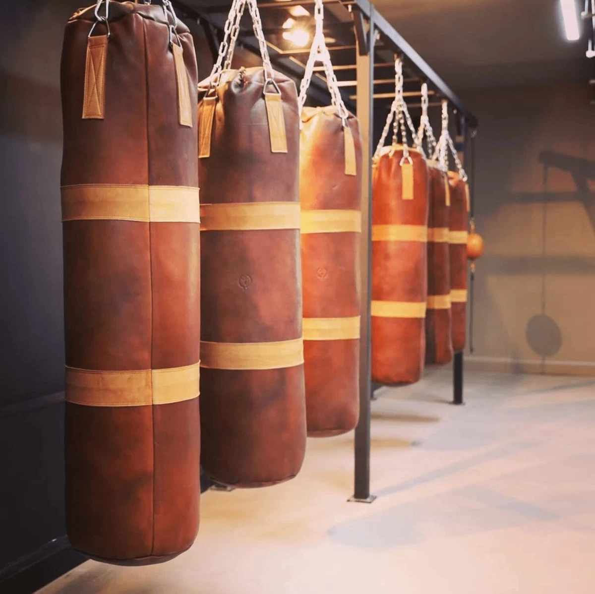 Designer Brown Leather Boxing Heavy Punching Bag Vintage Style Handmade –  MODEST VINTAGE PLAYER LTD