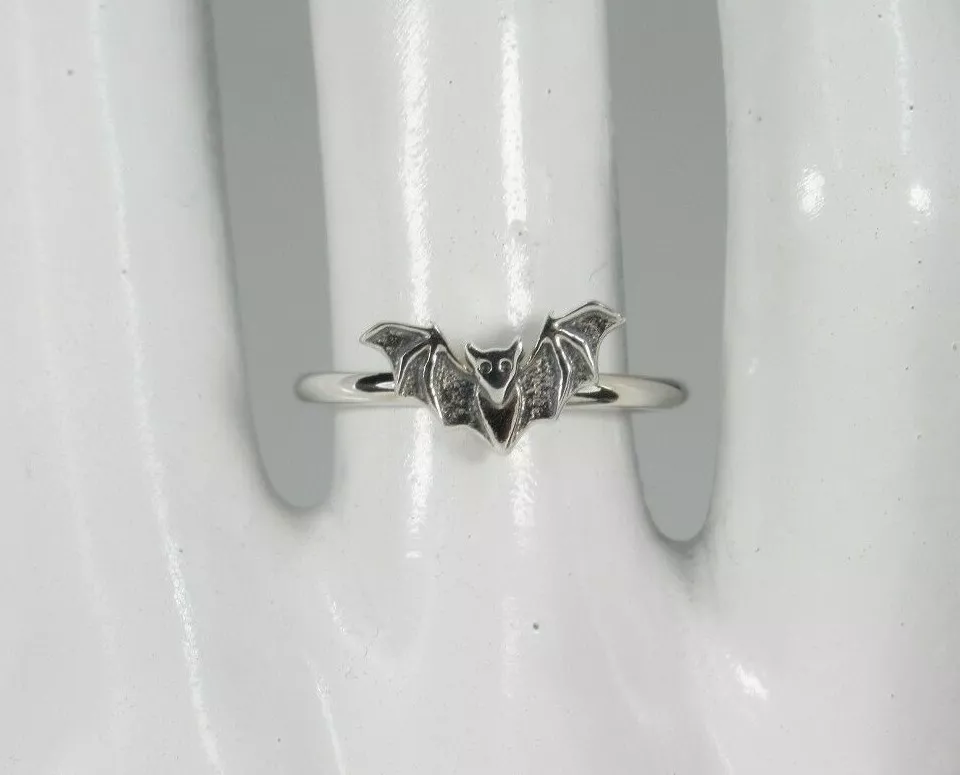 Sterling silver bat sale ring